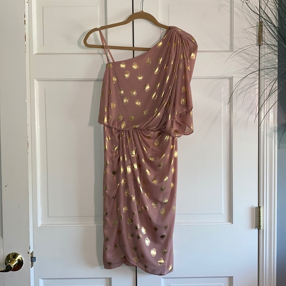 Adriana papell one shoulder dress